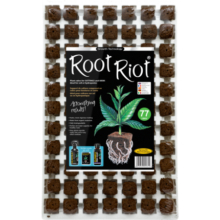 ROOT RIOT 77 Sponges Tray - sadbovací kostky vč. sadbovače