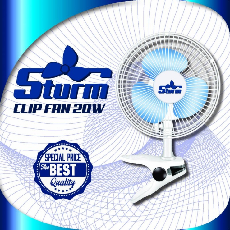 Ventilátor s klipsnou STURM Clip Fan 20W, průměr 15cm